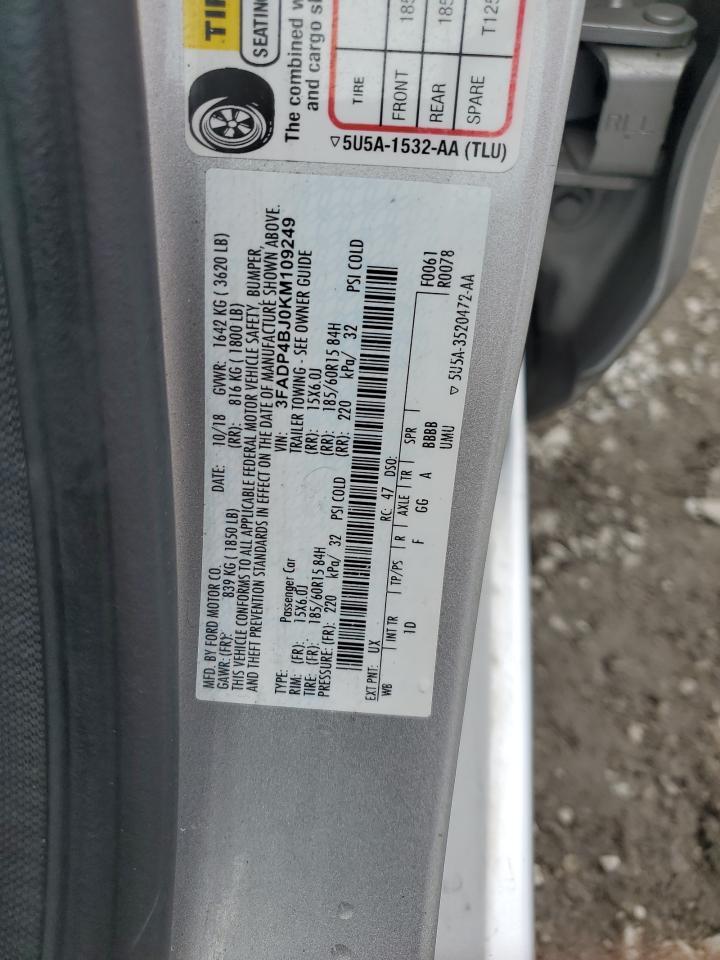 2019 Ford Fiesta Se - zdjęcie 12