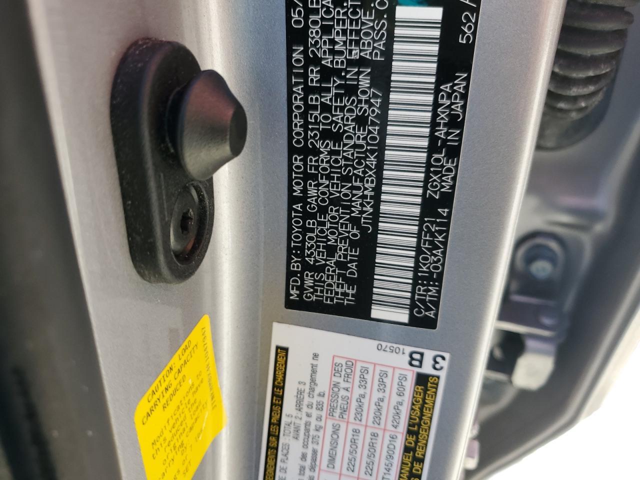 2019 Toyota C-Hr Xle - zdjęcie 12