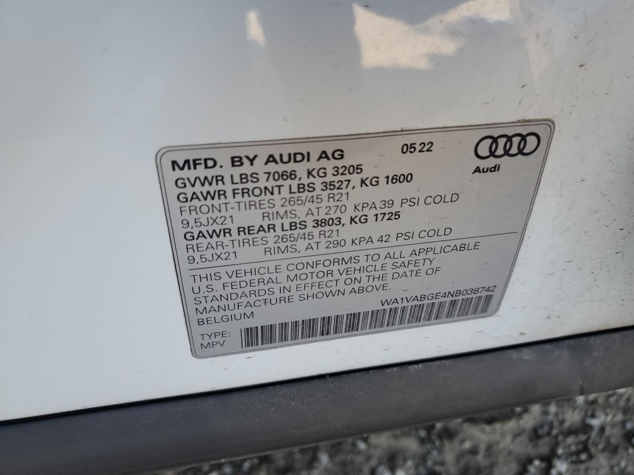 2022 Audi e-tron - zdjęcie 14