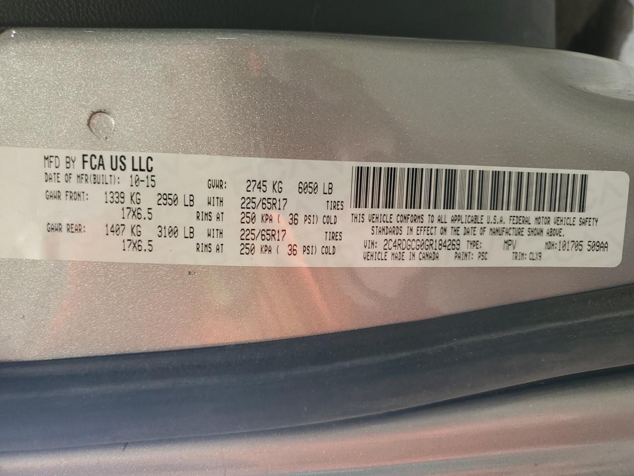 2016 Dodge Grand Caravan Sxt - zdjęcie 14