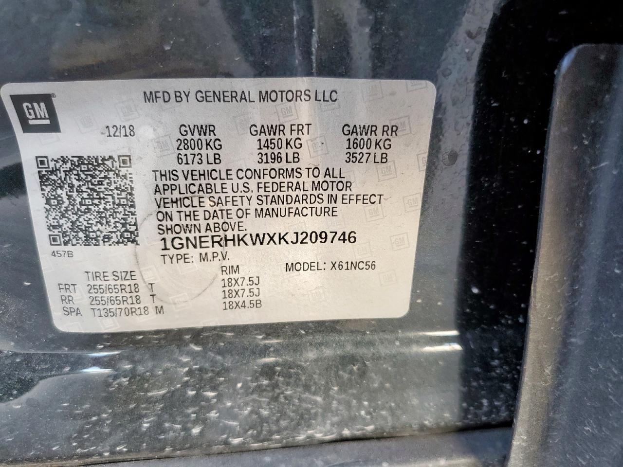 2019 Chevrolet Traverse Lt - zdjęcie 13