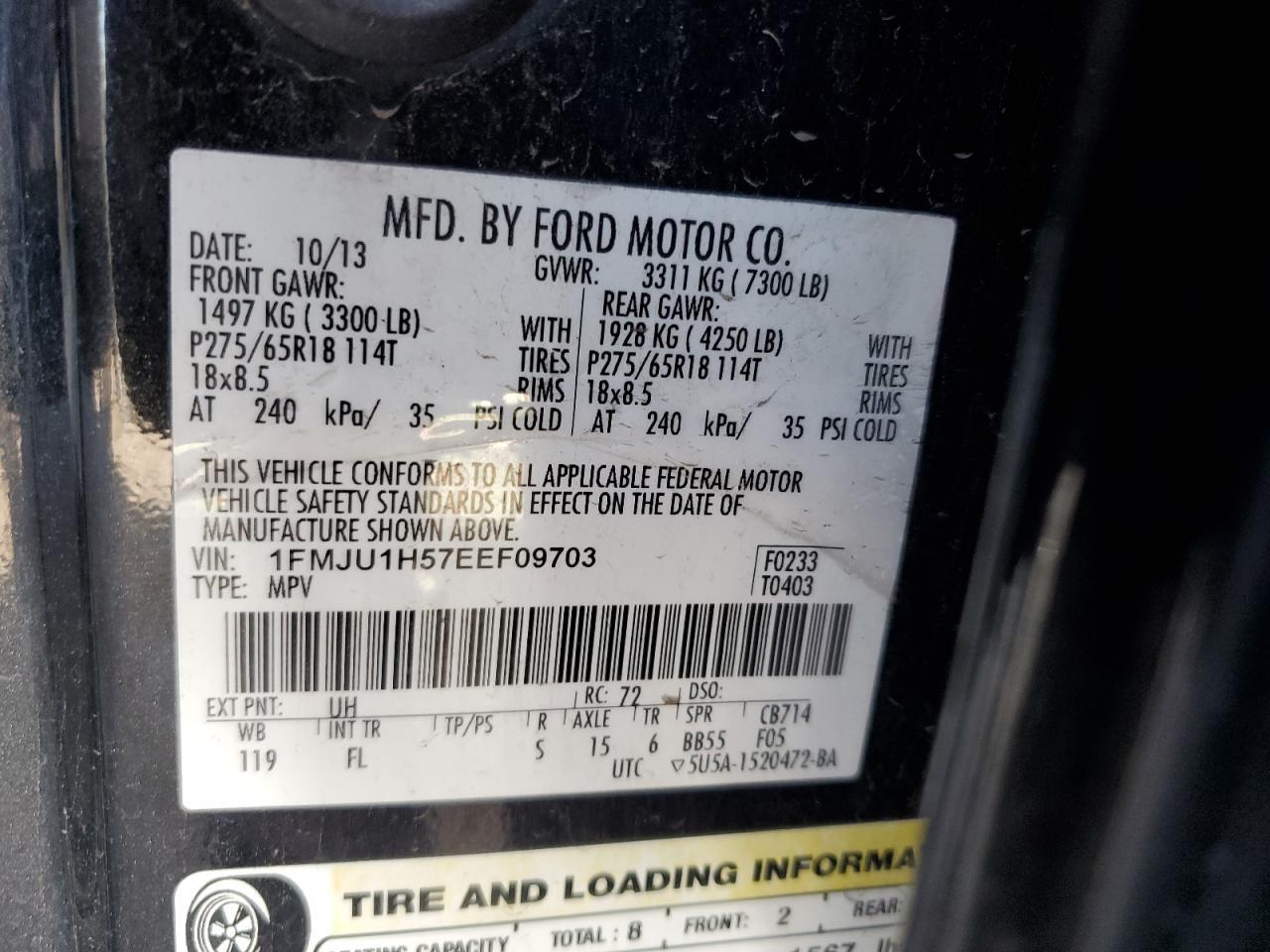 2014 Ford Expedition Xlt - zdjęcie 13