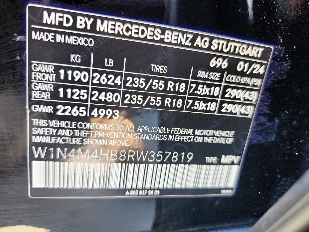 2024 Mercedes-Benz GLB - zdjęcie 14