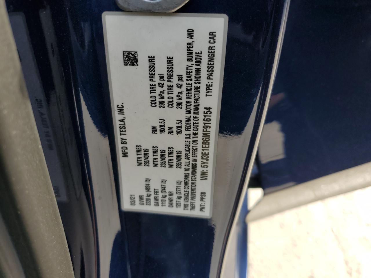 2021 Tesla Model 3 - zdjęcie 12