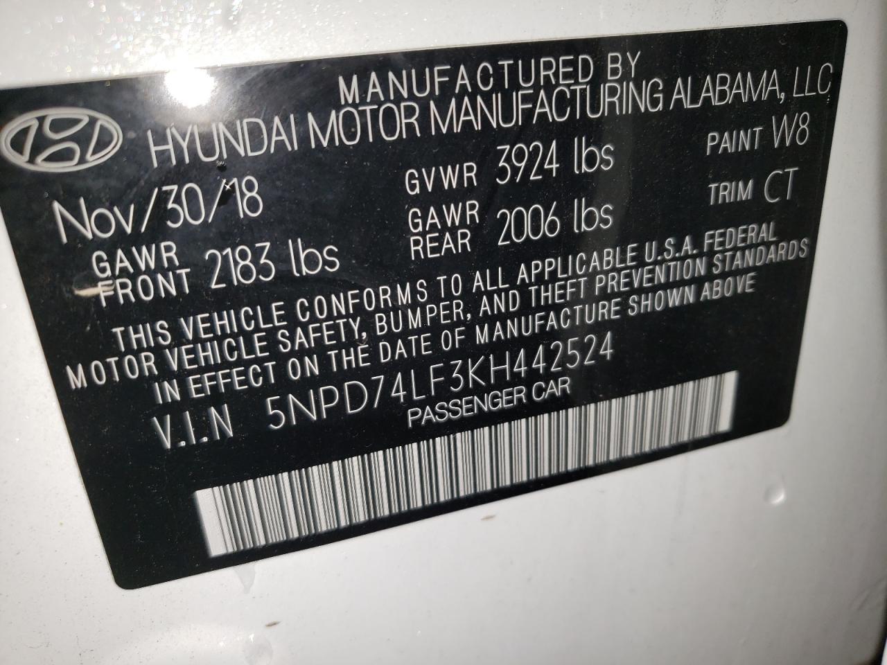 2019 Hyundai Elantra Se - zdjęcie 12