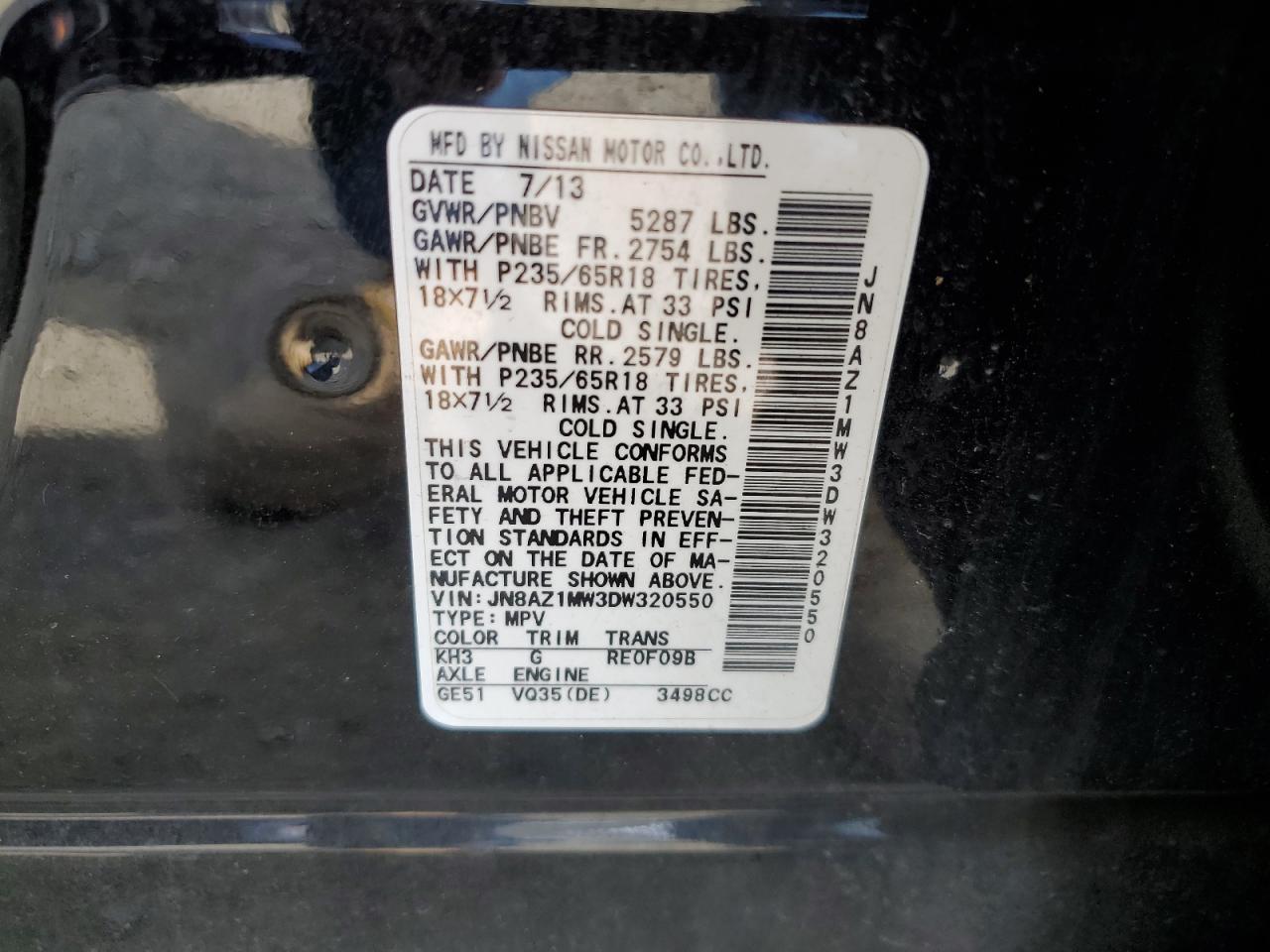 2013 Nissan Murano S - zdjęcie 13