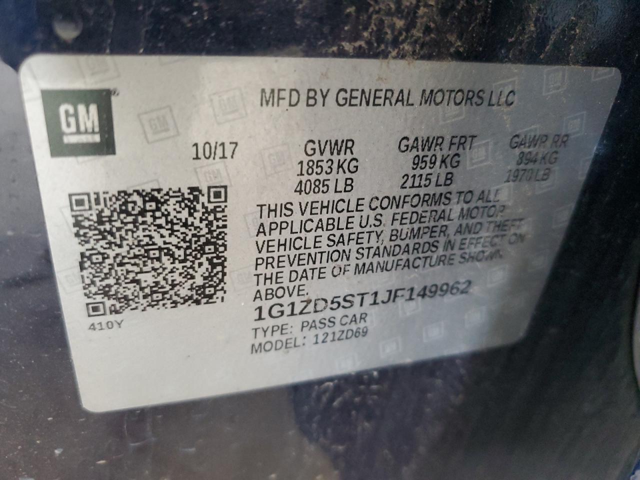 2018 Chevrolet Malibu - zdjęcie 12