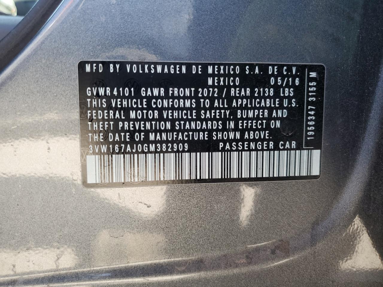 2016 Volkswagen Jetta S - zdjęcie 12