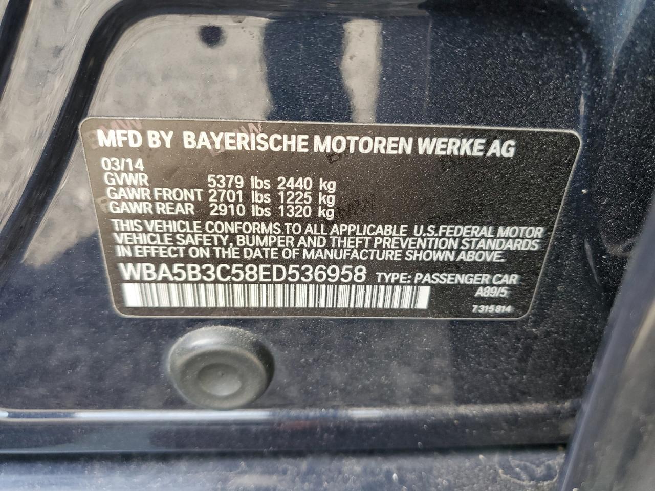 2014 BMW 535 Xi - zdjęcie 12