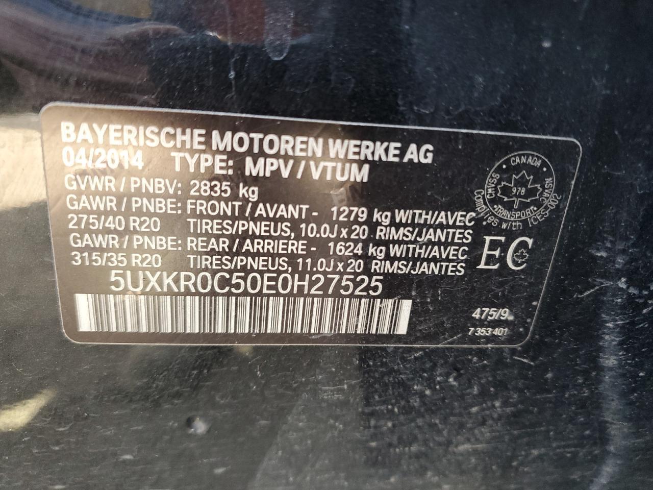 2014 BMW X5 xDrive35I - zdjęcie 13