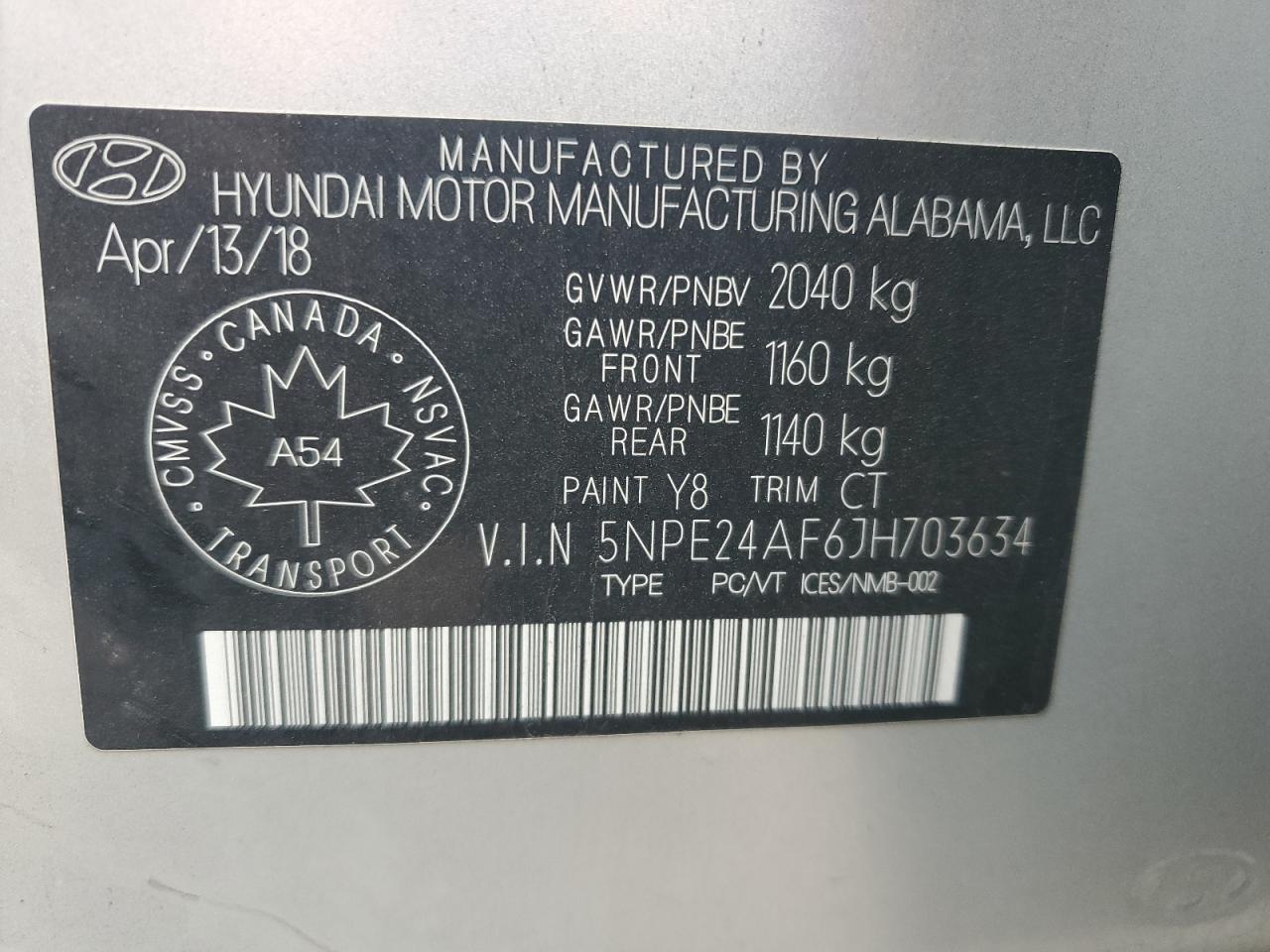 2018 Hyundai Sonata Se - zdjęcie 13