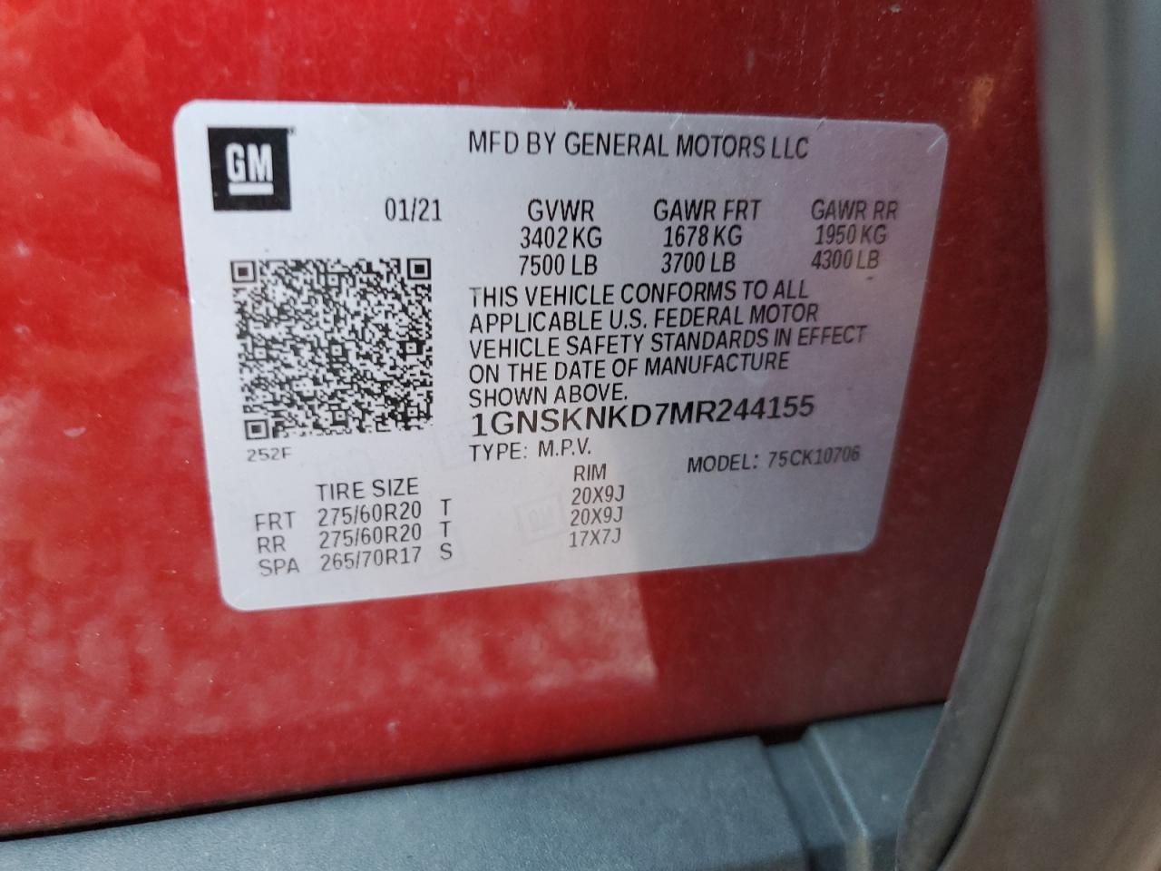 2021 Chevrolet Tahoe K1500 Lt - zdjęcie 13