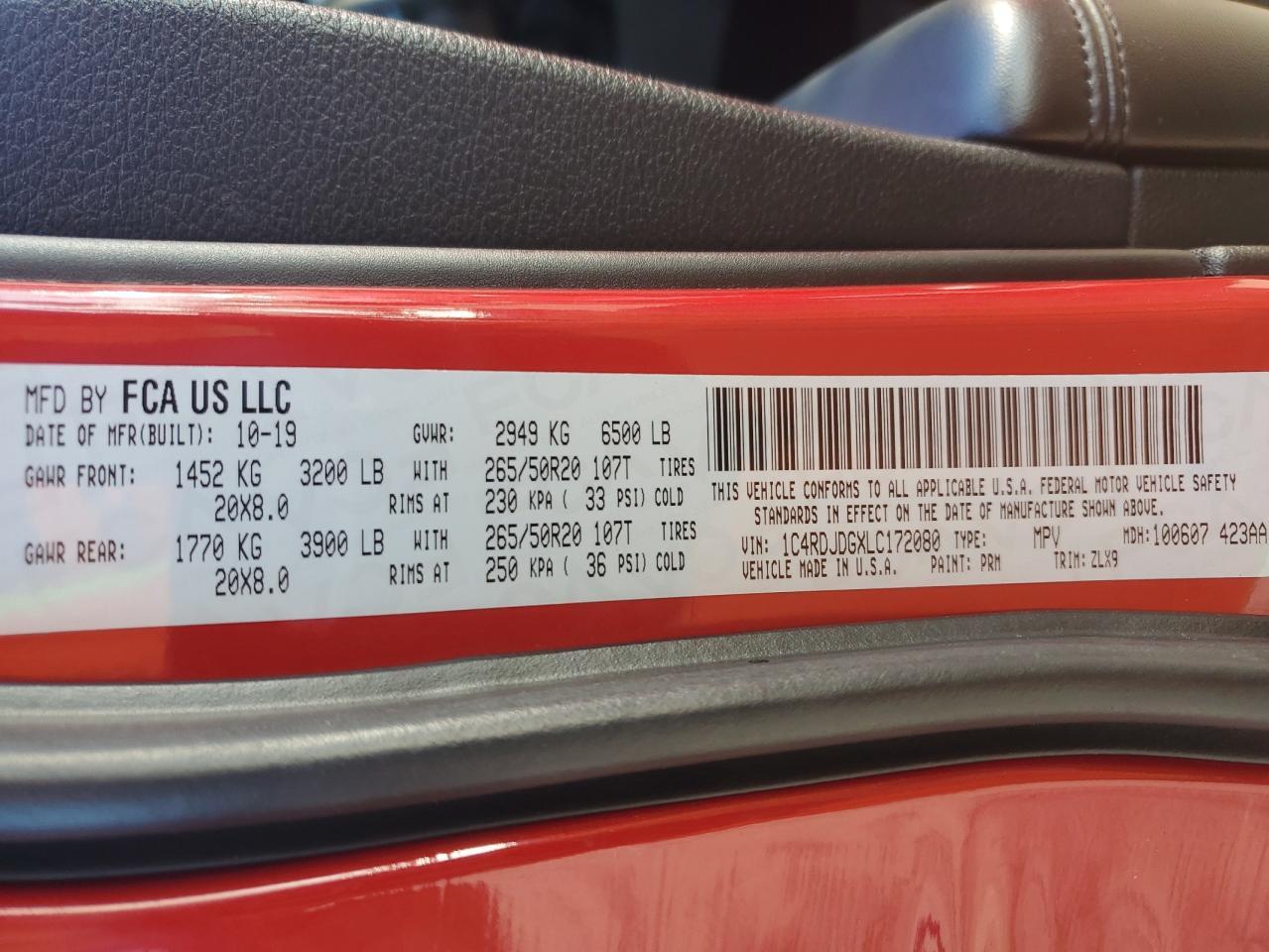 2020 Dodge Durango Gt - zdjęcie 13