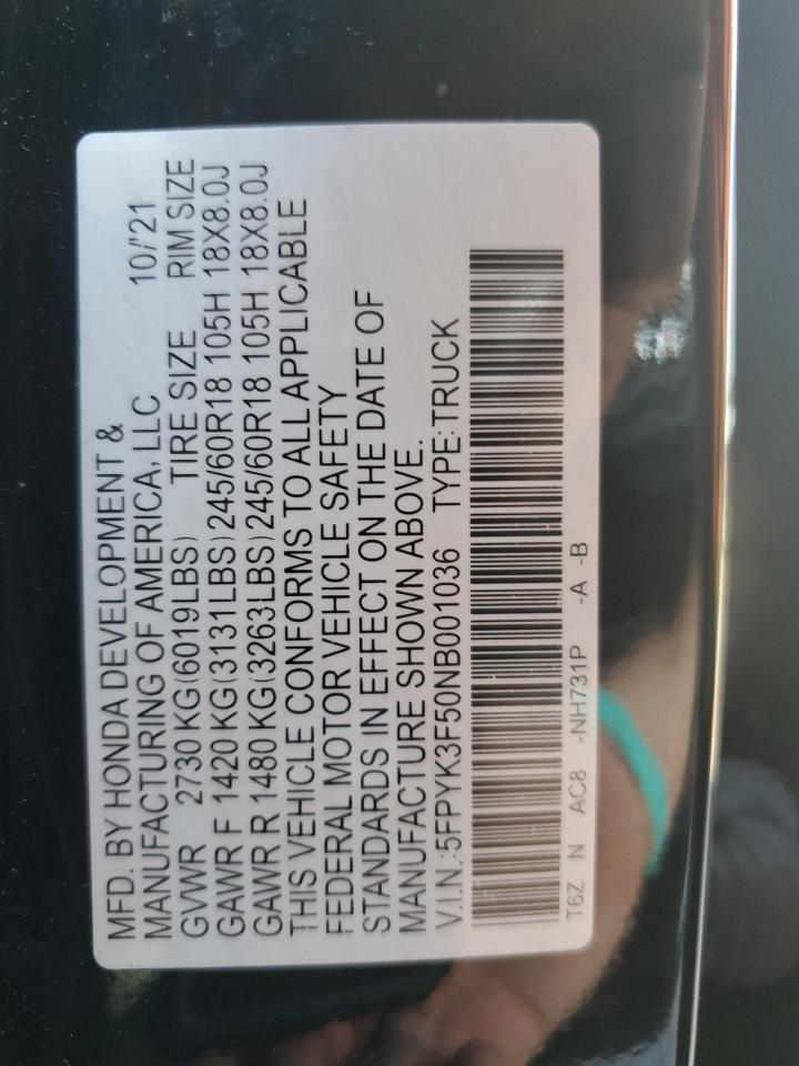 2022 Honda Ridgeline - zdjęcie 12