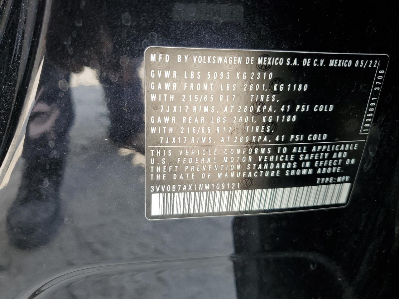 2022 Volkswagen Tiguan S - zdjęcie 13