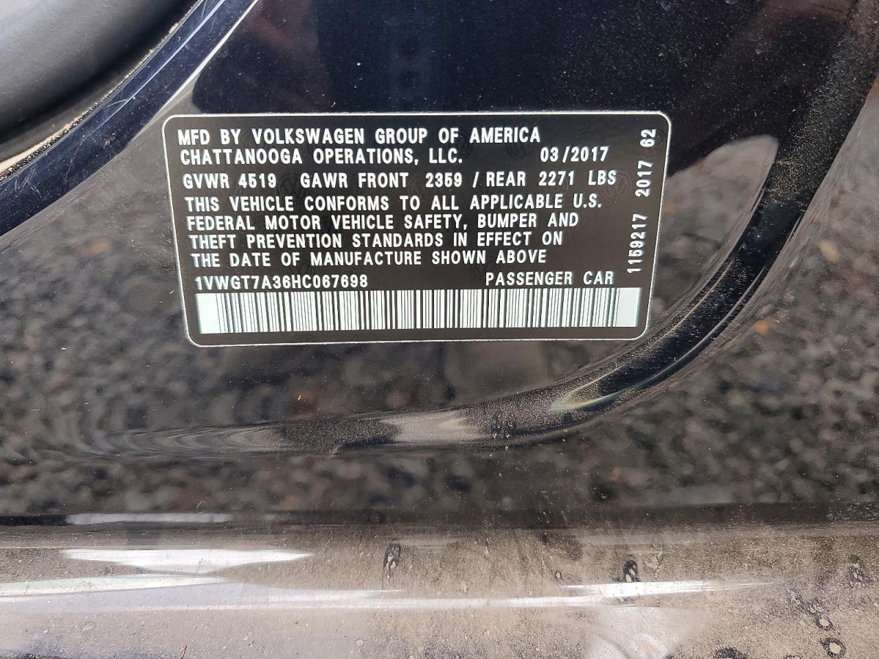 2017 Volkswagen Passat Se - zdjęcie 12