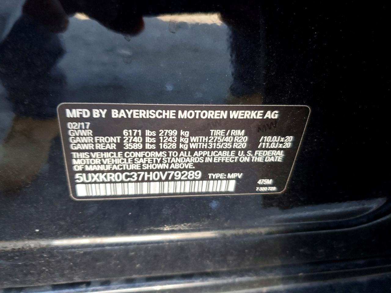 2017 BMW X5 xDrive35I - zdjęcie 13
