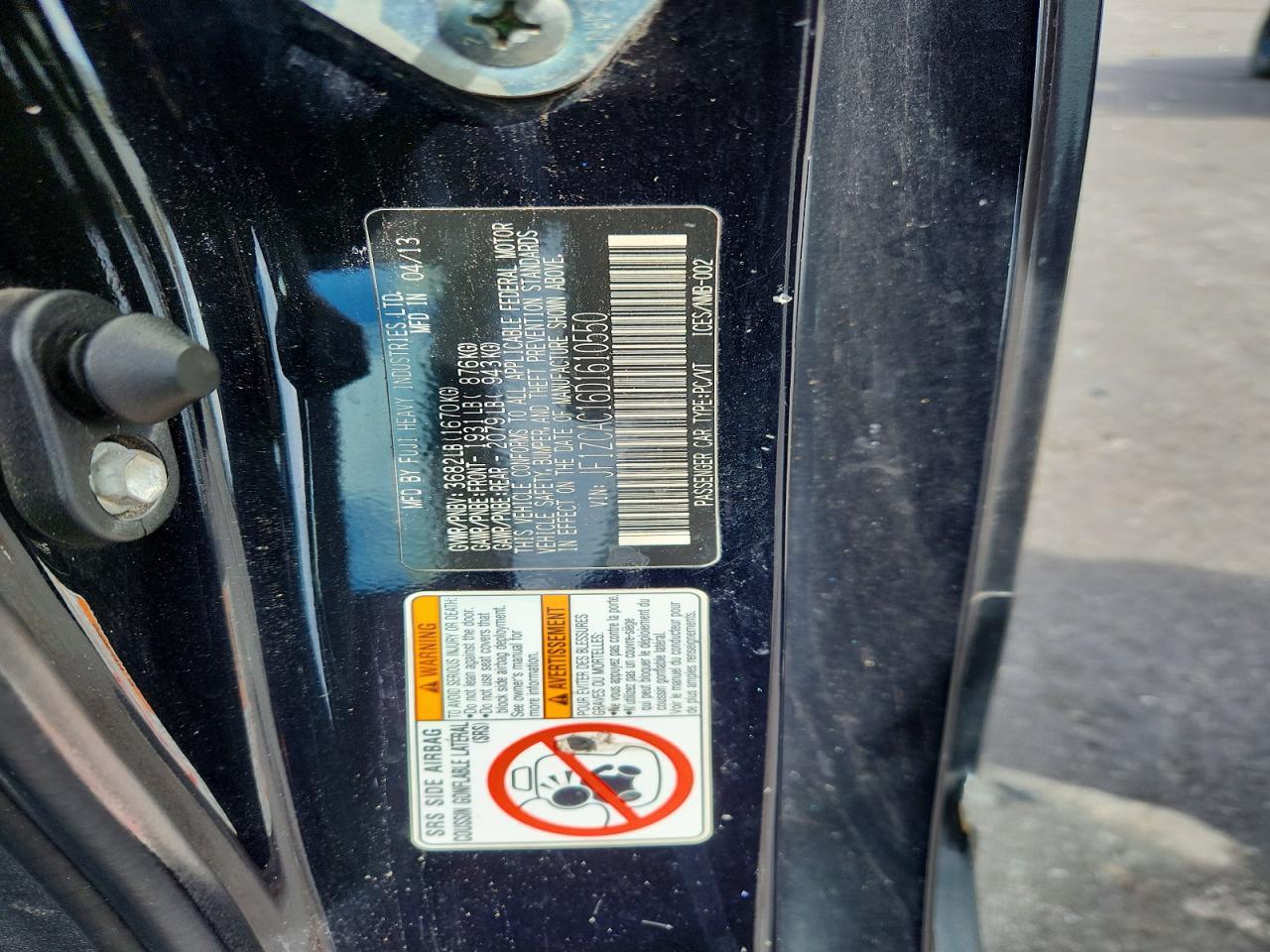 2013 Subaru Brz 2.0 Limited - zdjęcie 13