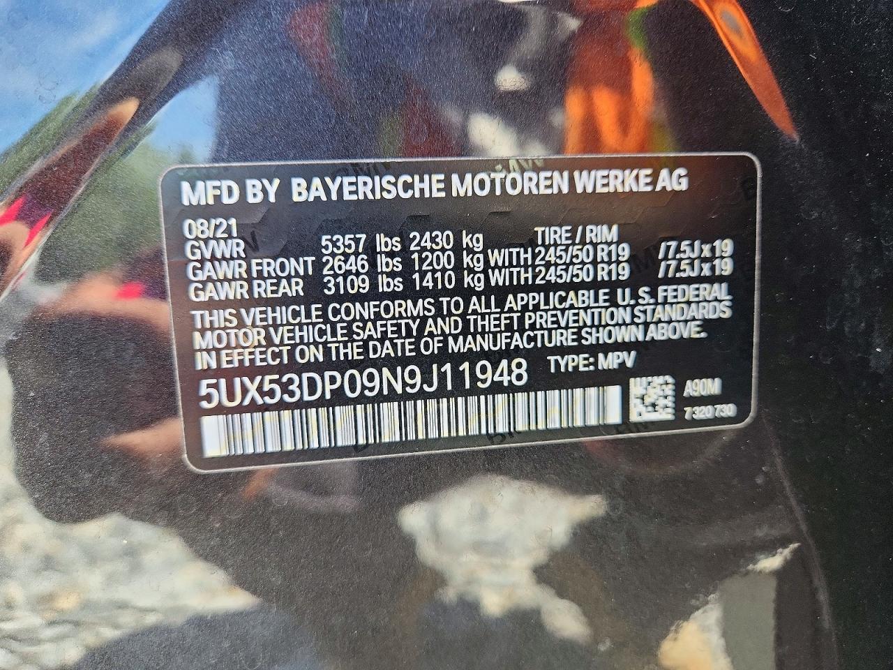 2022 BMW X3 xDrive30I - zdjęcie 13