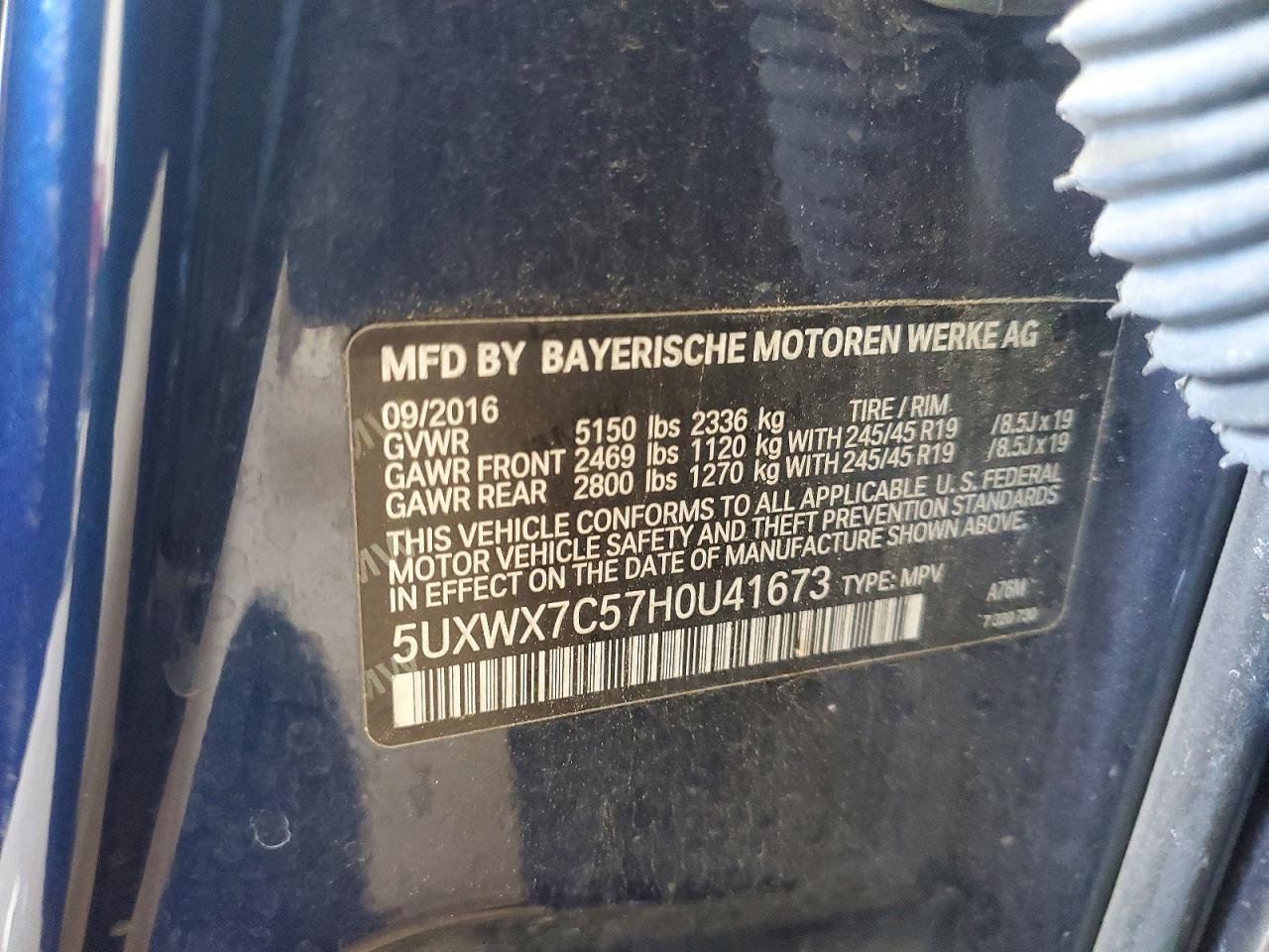 2017 BMW X3 xDrive35I - zdjęcie 13