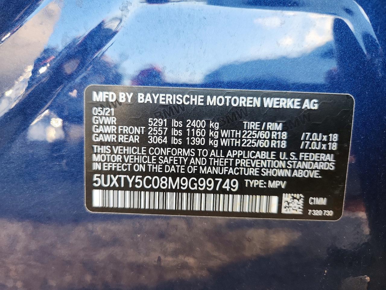 2021 BMW X3 xDrive30I - zdjęcie 14