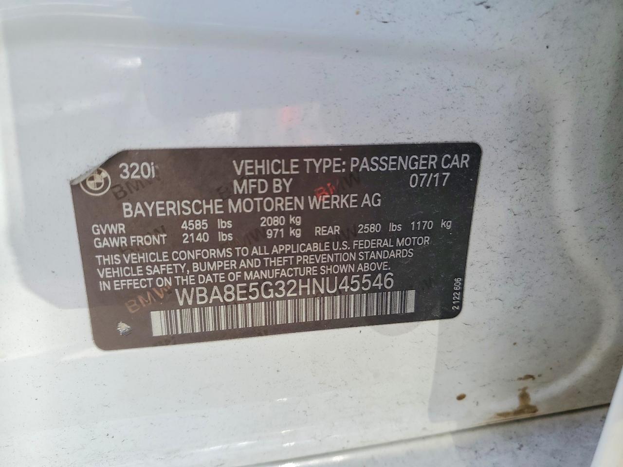 2017 BMW Seria 3 320i - zdjęcie 12