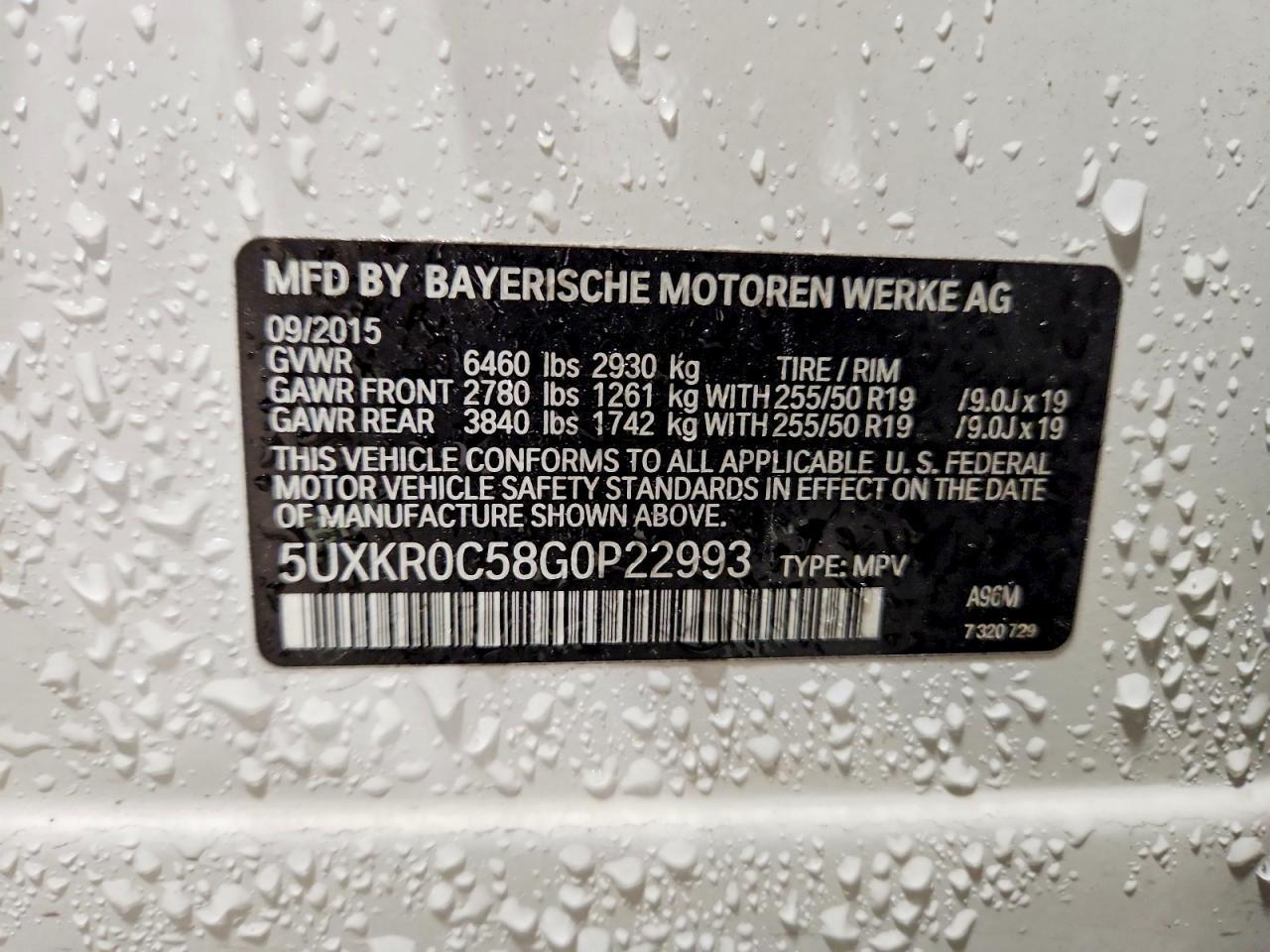 2016 BMW X5 xDrive35I - zdjęcie 13