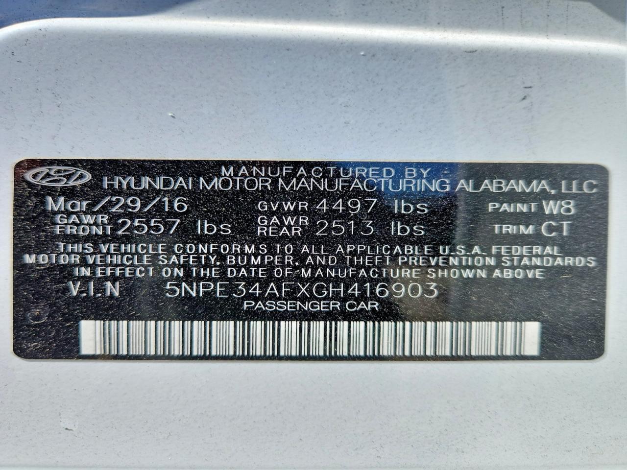 2016 Hyundai Sonata Sport - zdjęcie 12