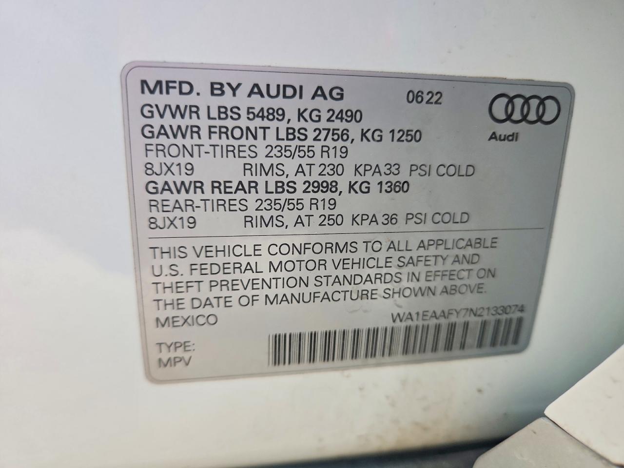 2022 Audi Q5 Premium Plus 45 - zdjęcie 14