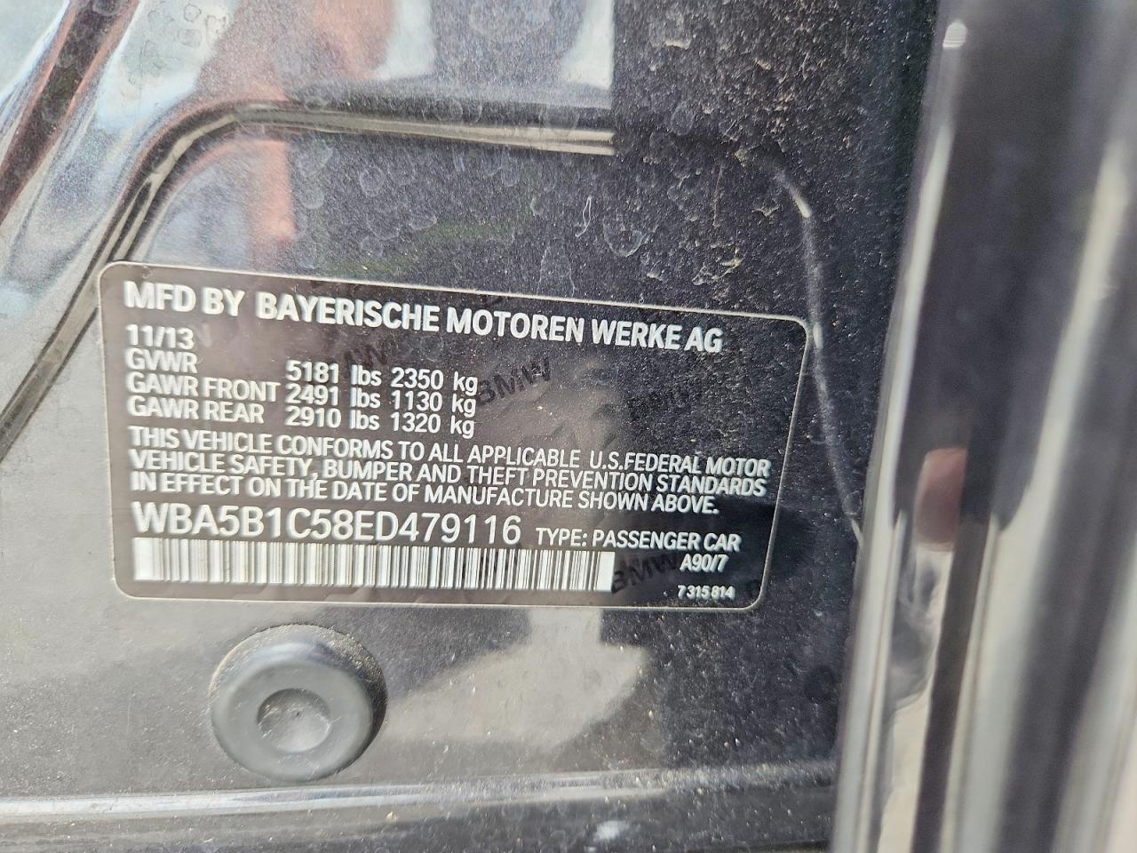 2014 BMW 535 I - zdjęcie 12