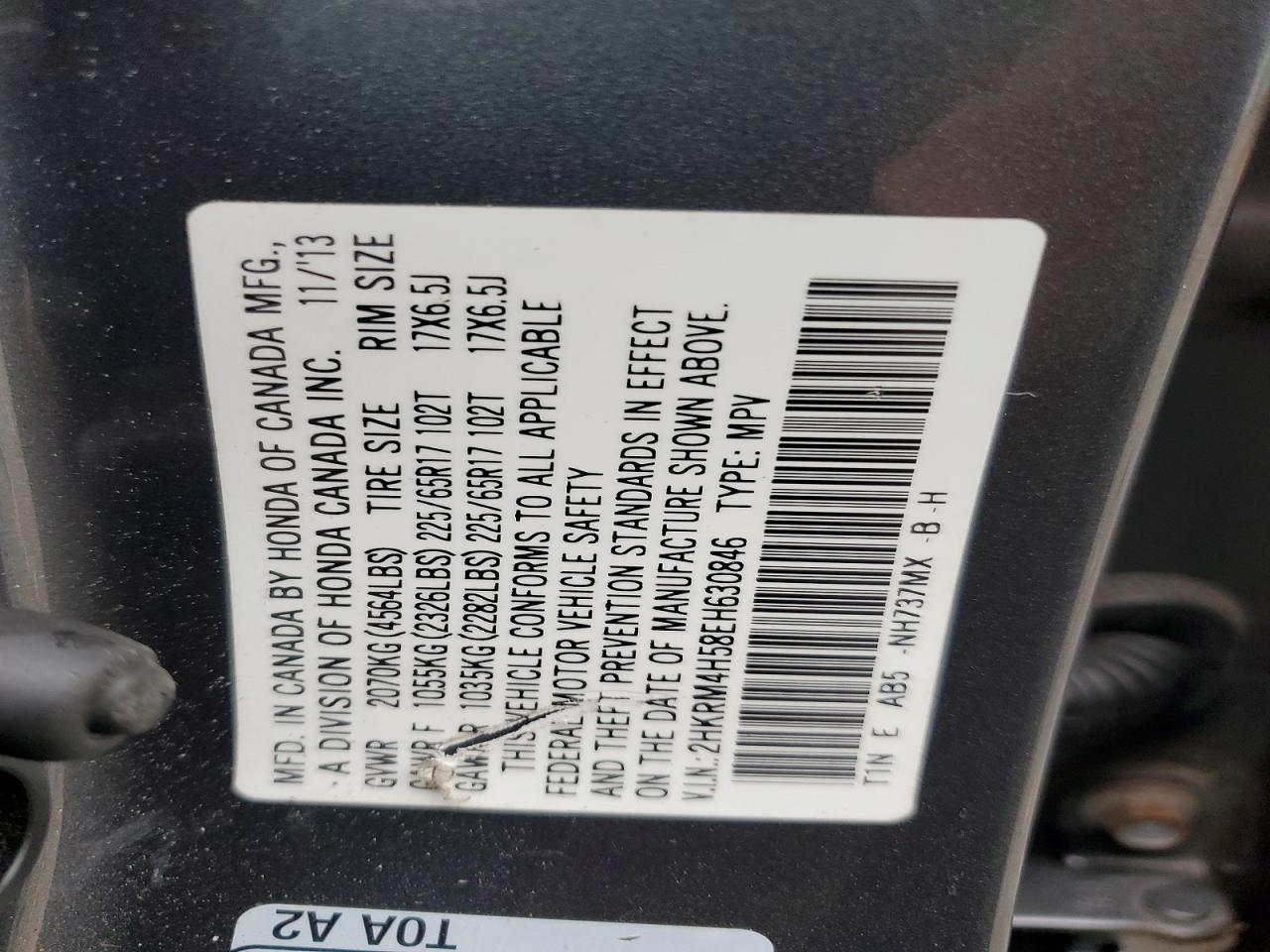 2014 Honda Cr-V Ex - zdjęcie 14