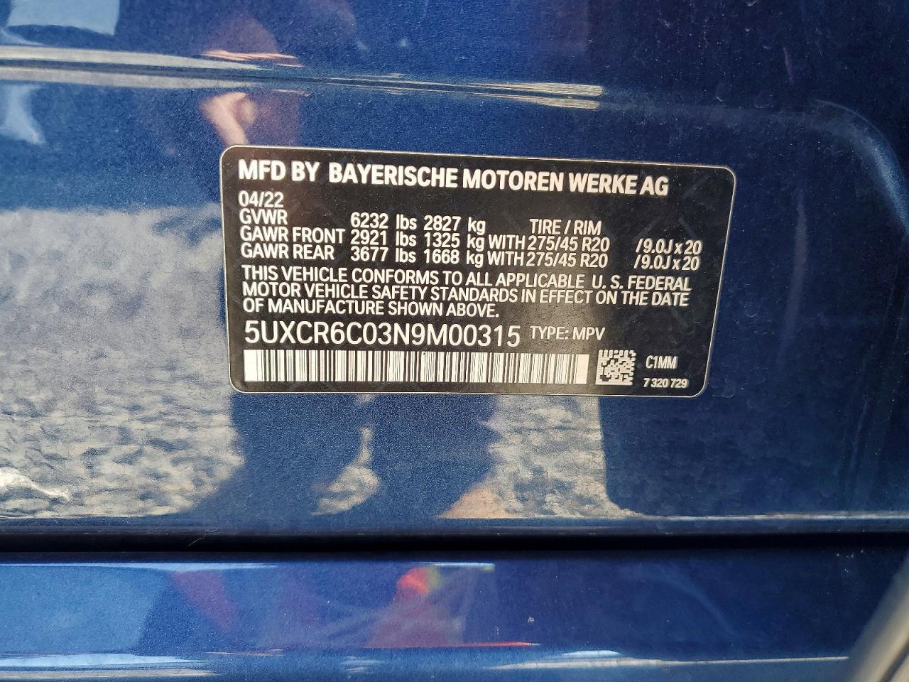 2022 BMW X5 xDrive40I - zdjęcie 13