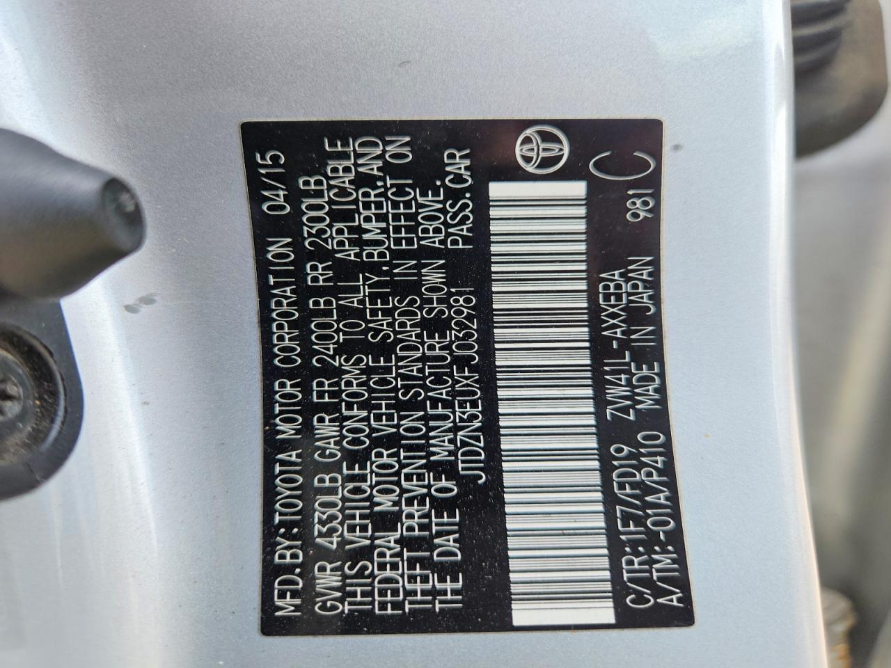 2015 Toyota Prius V Three - zdjęcie 12