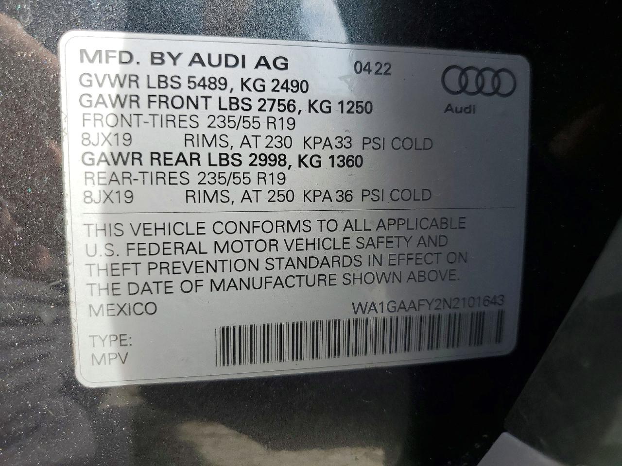 2022 Audi Q5 Premium 45 - zdjęcie 14