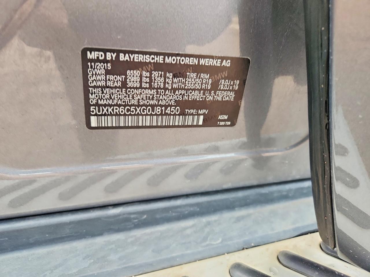 2016 BMW X5 xDrive50I - zdjęcie 12