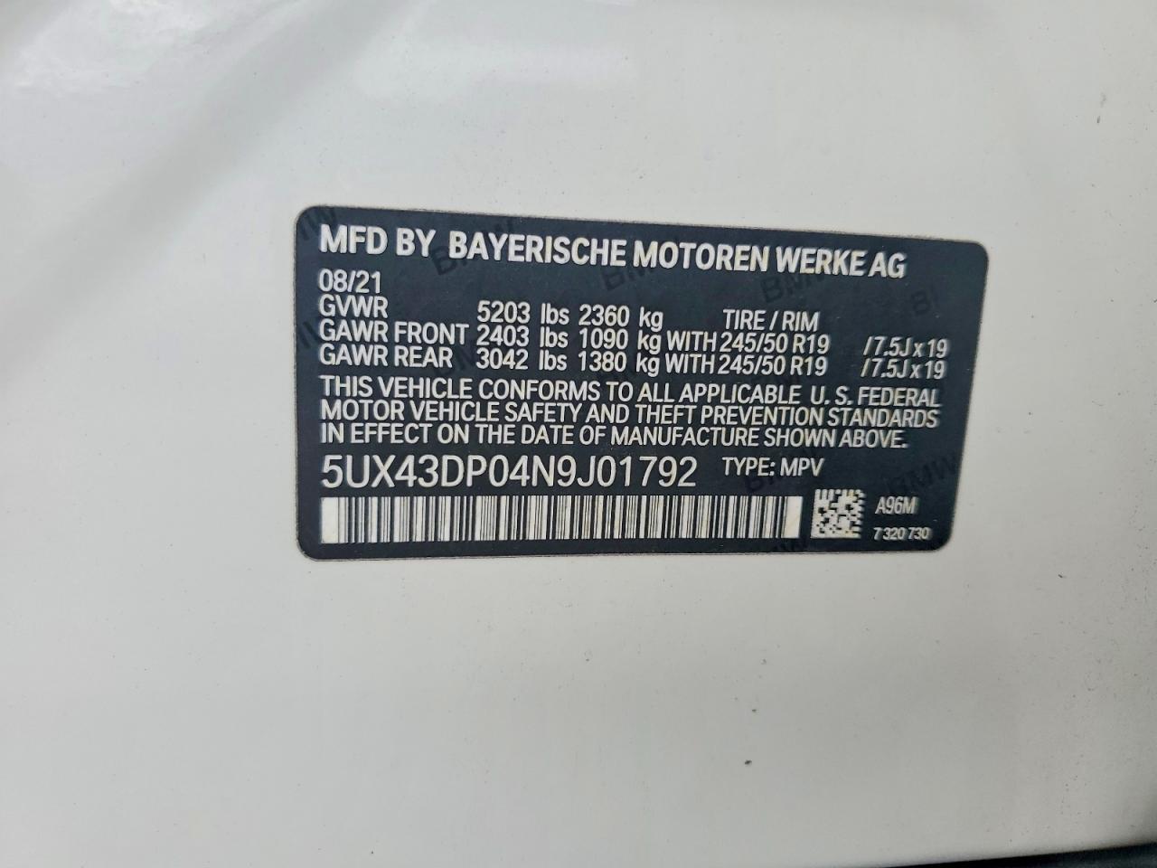 2022 BMW X3 Sdrive30I - zdjęcie 13