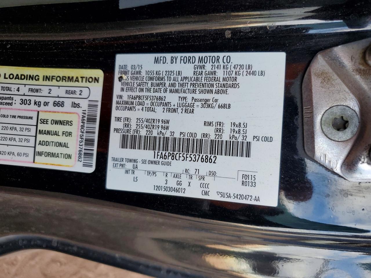 2015 Ford Mustang Gt - zdjęcie 12