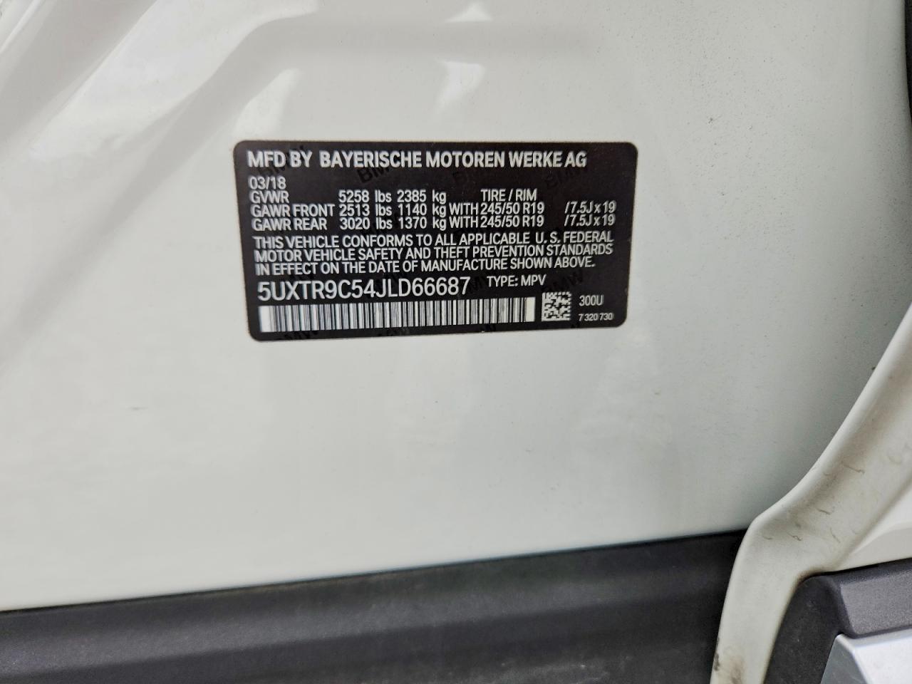 2018 BMW X3 xDrive30I - zdjęcie 13