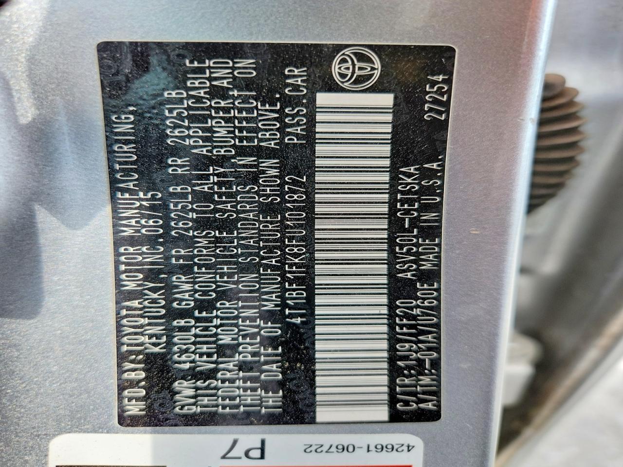 2015 Toyota Camry Se - zdjęcie 12