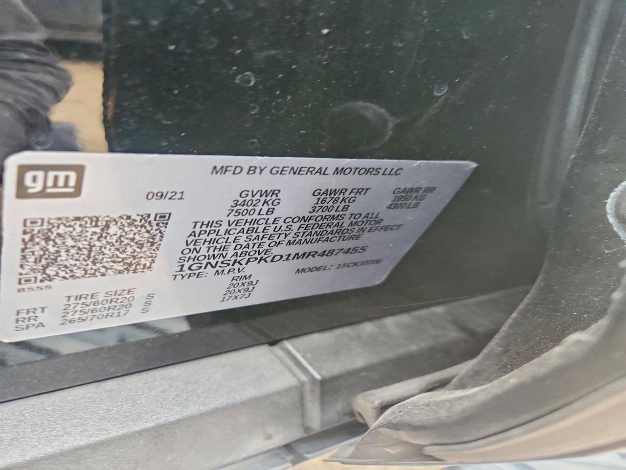 2021 Chevrolet Tahoe K1500 Z71 - zdjęcie 12