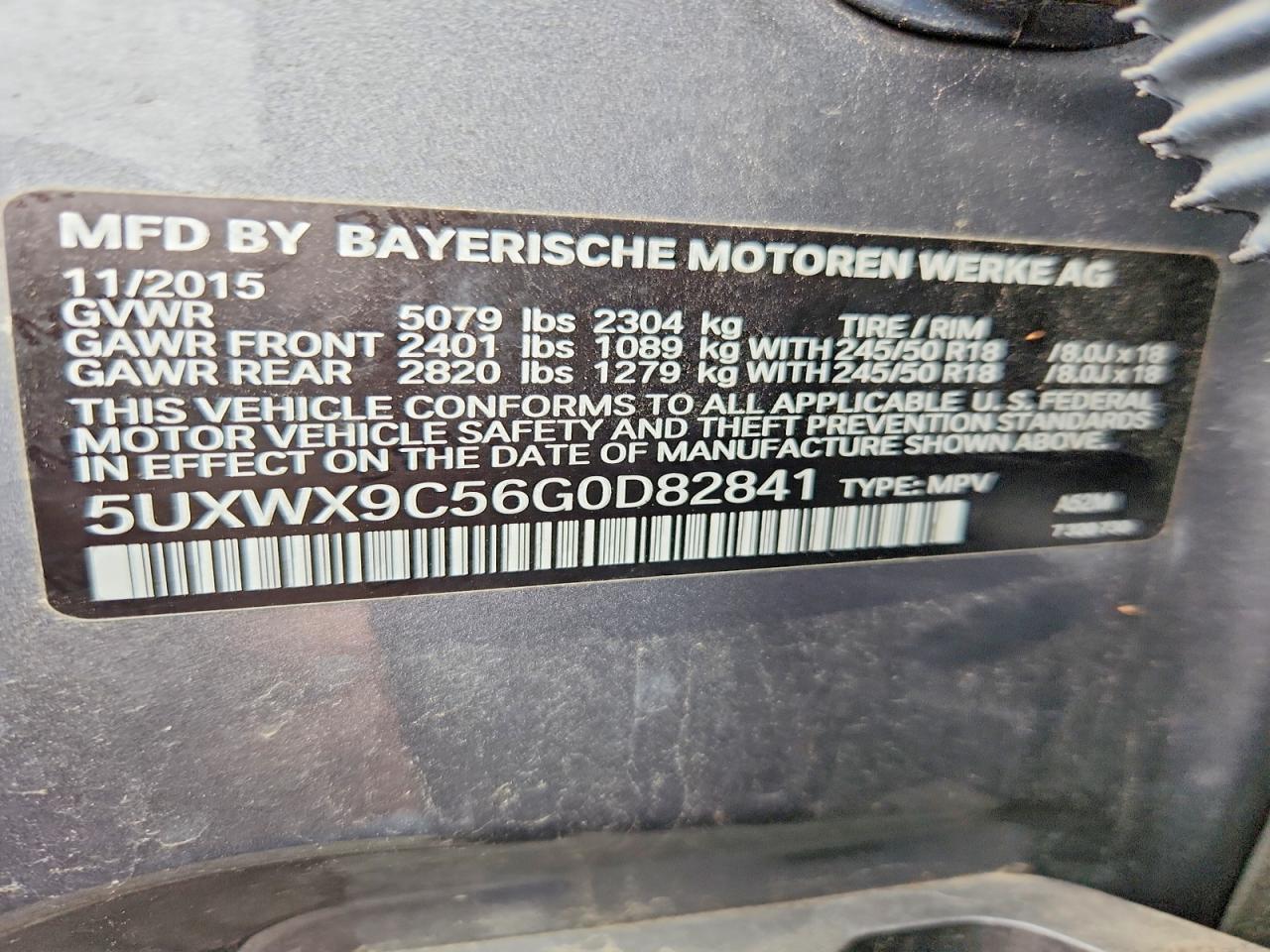 2016 BMW X3 xDrive28I - zdjęcie 14