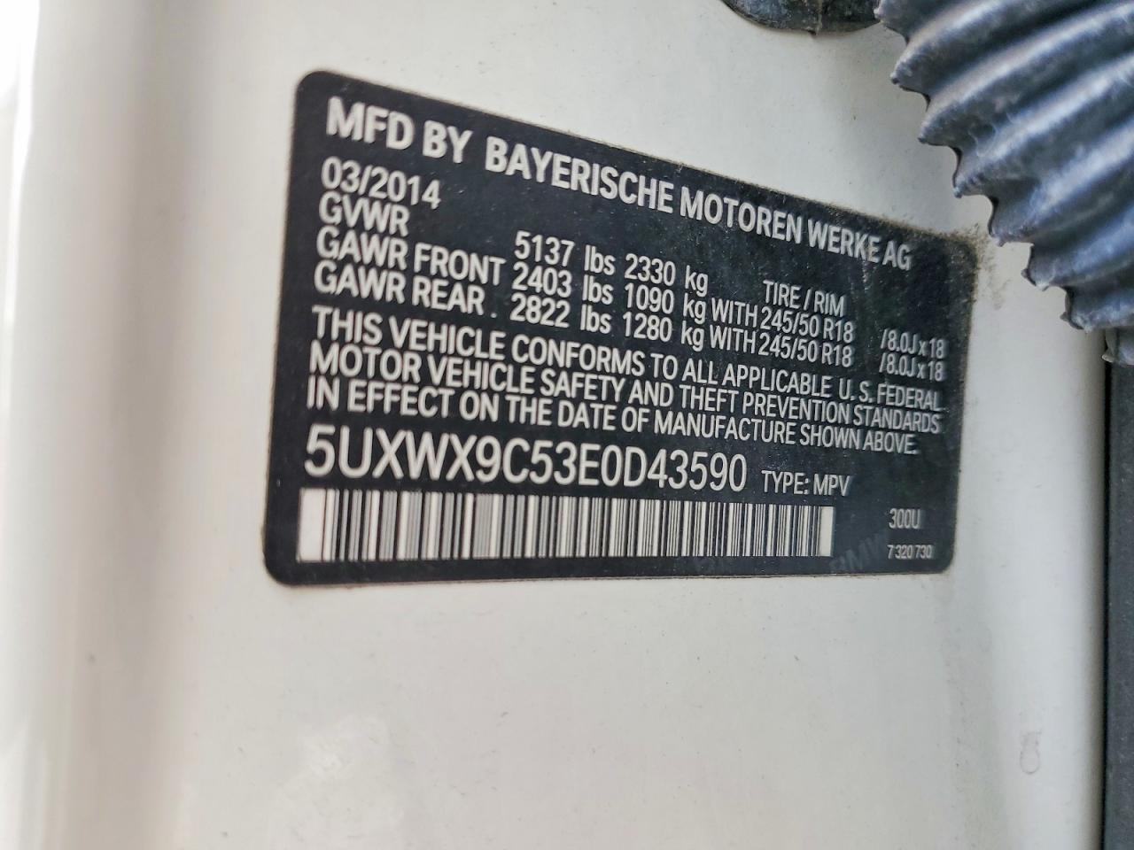 2014 BMW X3 xDrive28I - zdjęcie 13