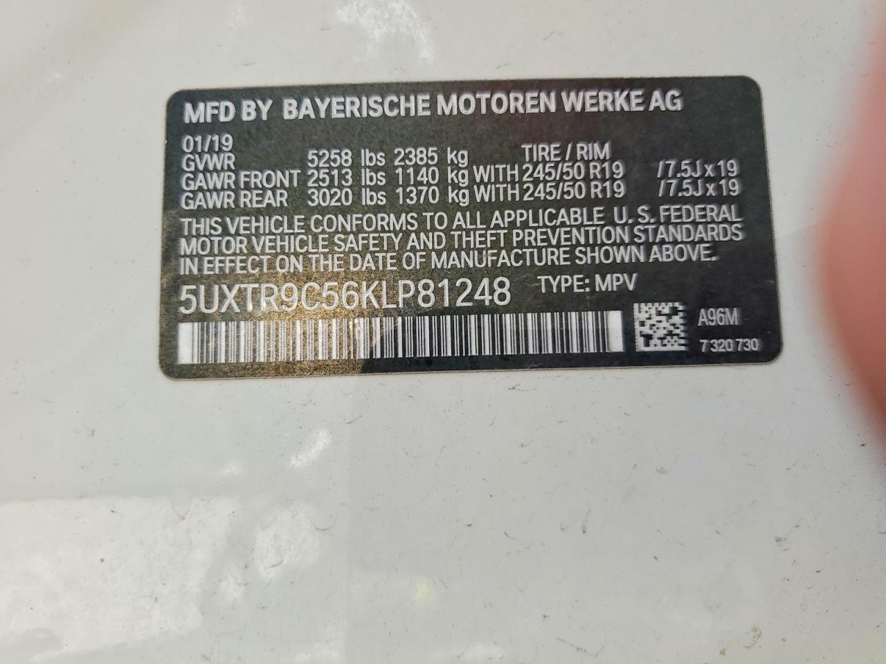 2019 BMW X3 xDrive30I - zdjęcie 13