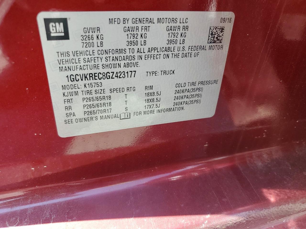 2016 Chevrolet Silverado K1500 Lt - zdjęcie 12