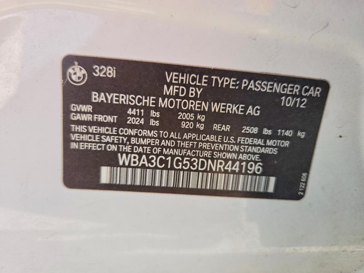 2013 BMW 328 I Sulev - zdjęcie 13
