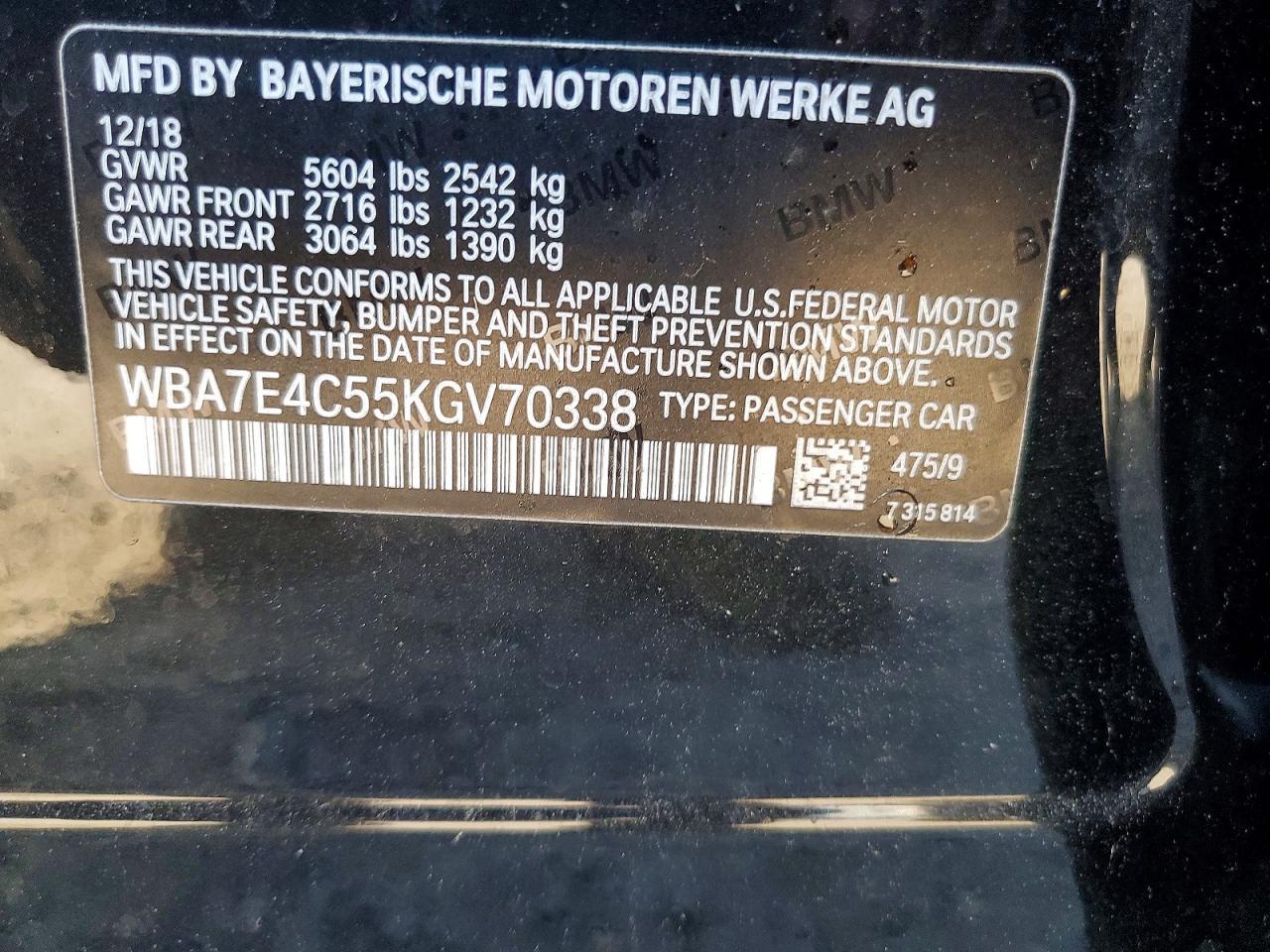 2019 BMW Seria 7 740i - zdjęcie 12
