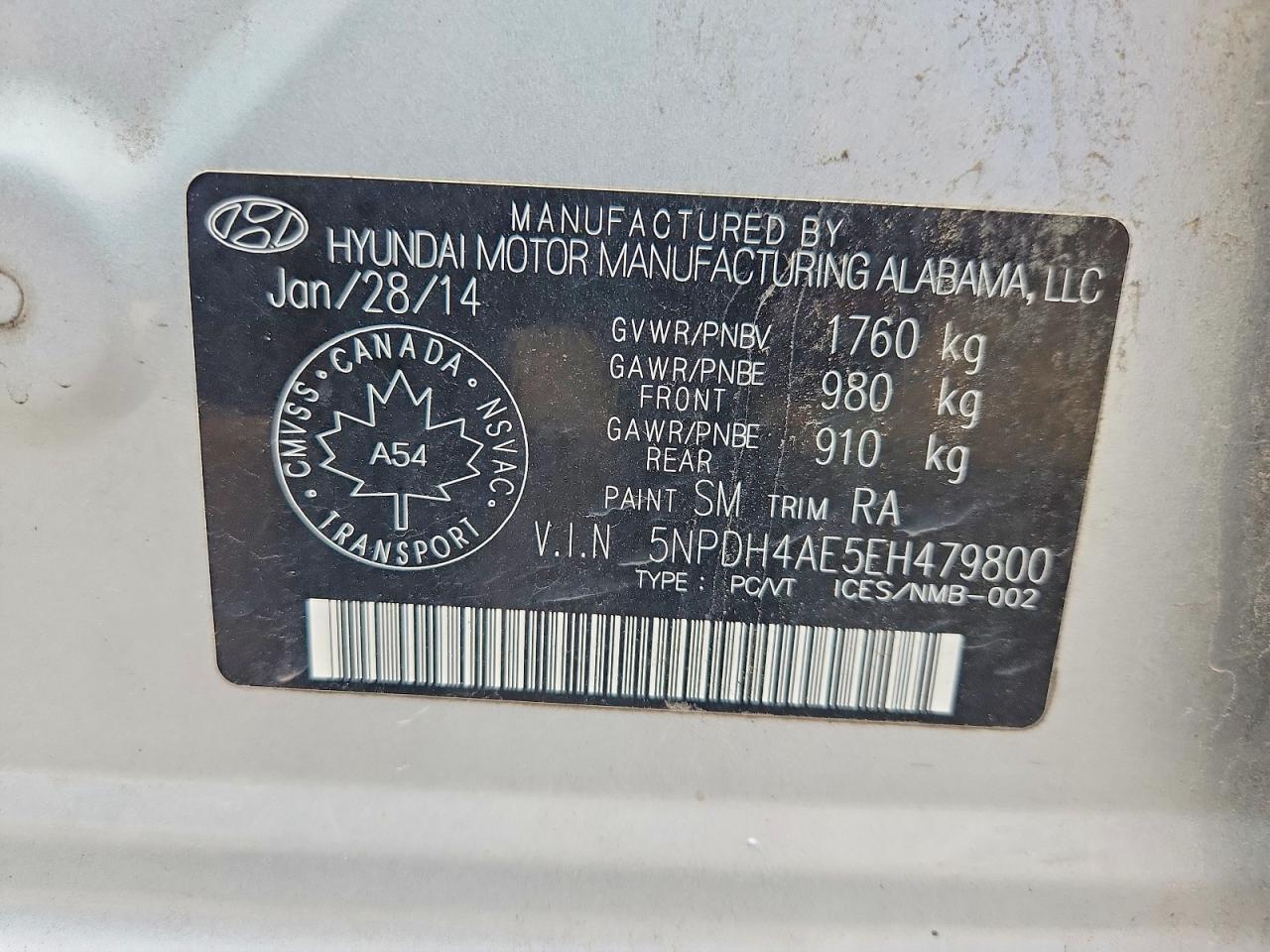 2014 Hyundai Elantra Se - zdjęcie 12