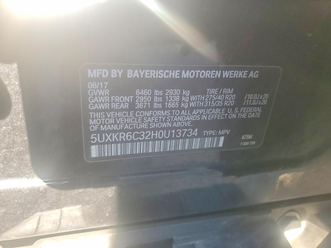 2017 BMW X5 xDrive50I - zdjęcie 13