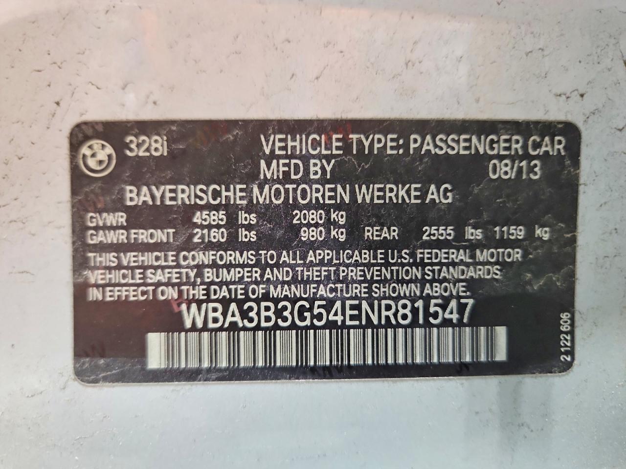 2014 BMW Seria 3 328i - zdjęcie 12