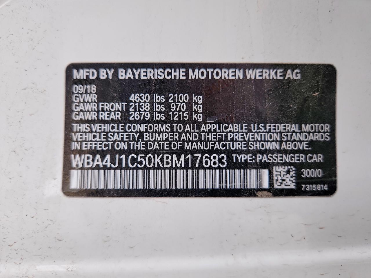 2019 BMW 430I Gran Coupe - zdjęcie 12